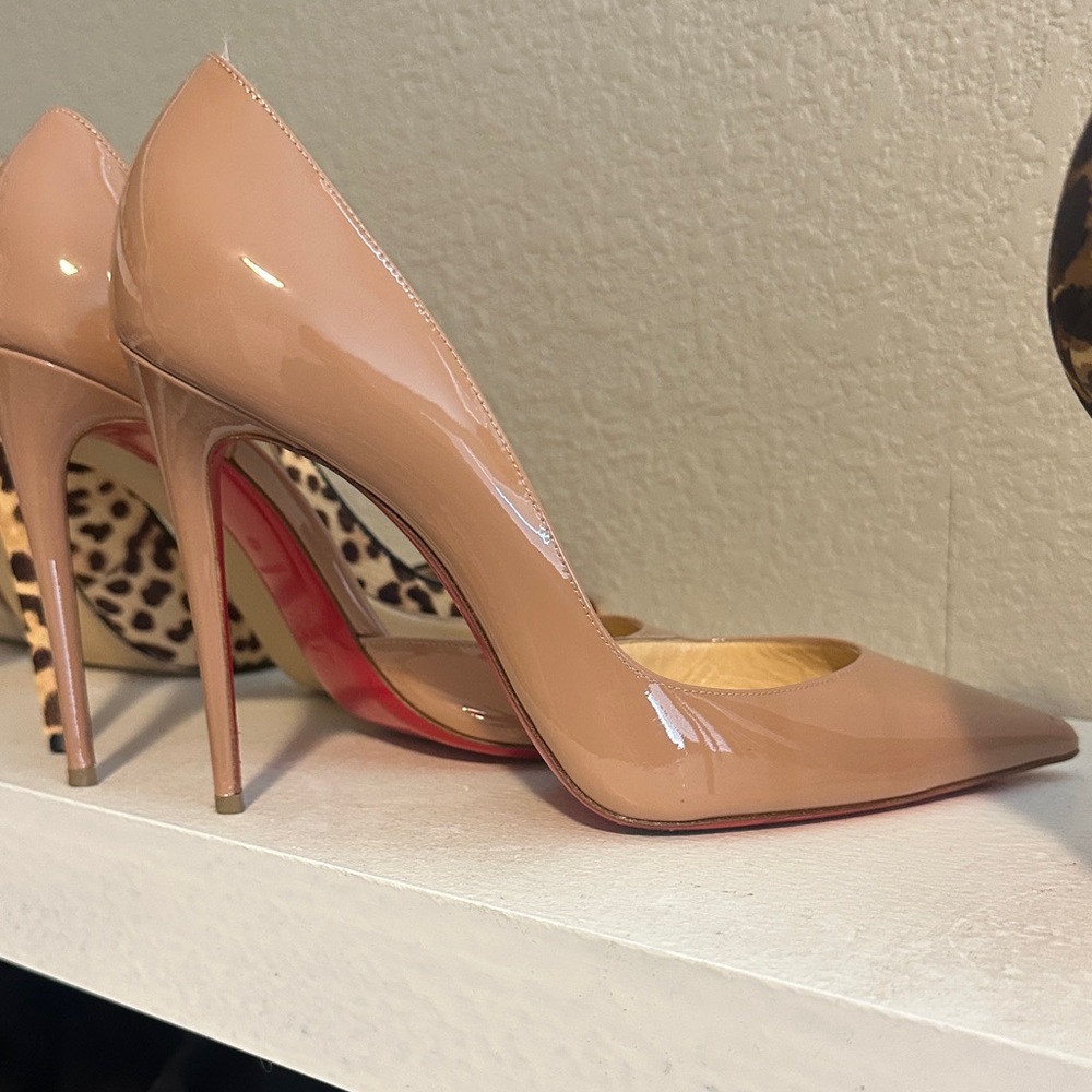 Christian Louboutin Blush Patent Leather Heels